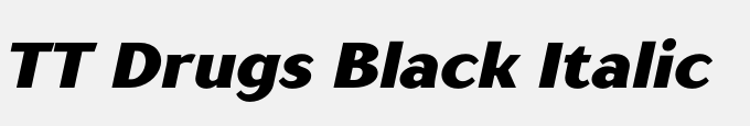 TT Drugs Black Italic