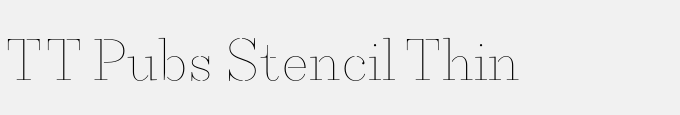 TT Pubs Stencil Thin