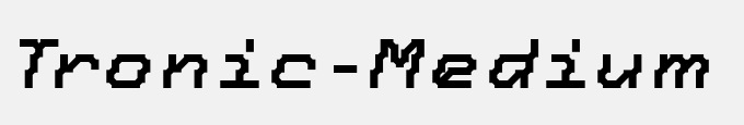 Tronic-Medium Italic