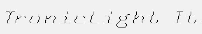Tronic-Light Italic