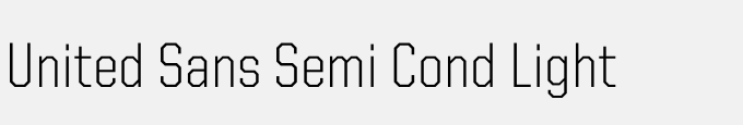 United Sans Semi Cond Light