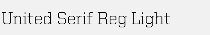 United Serif Reg Light