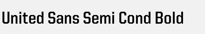 United Sans Semi Cond Bold