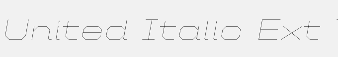 United Italic Ext Thin
