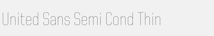United Sans Semi Cond Thin
