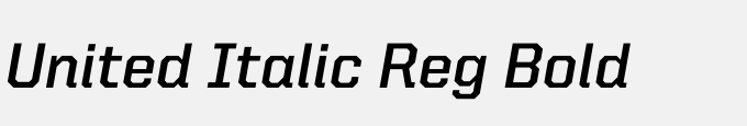 United Italic Reg Bold