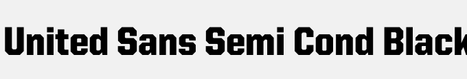 United Sans Semi Cond Black