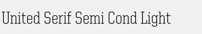 United Serif Semi Cond Light