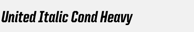 United Italic Cond Heavy