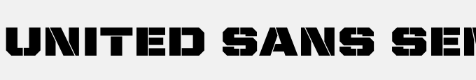 United Sans Semi Ext Stencil