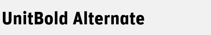 Unit-Bold Alternate