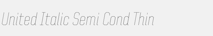 United Italic Semi Cond Thin