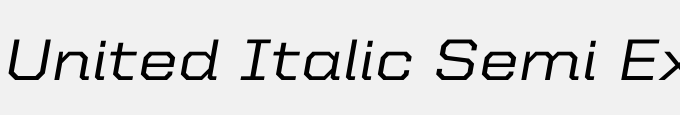 United Italic Semi Ext Medium
