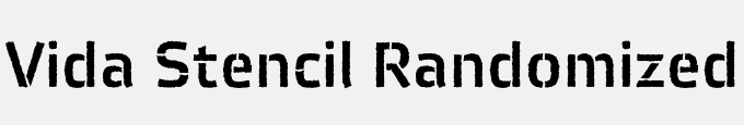 Vida Stencil Randomized 33 Pro
