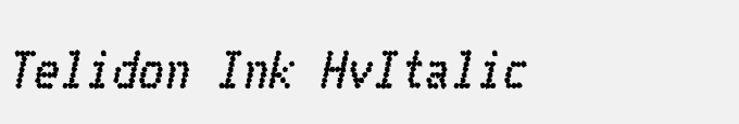 Telidon Ink Hv-Italic