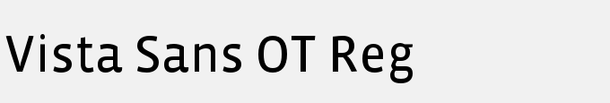 Vista Sans OT Reg