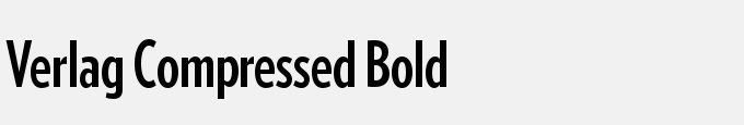 Verlag Compressed Bold