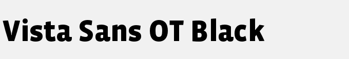 Vista Sans OT Black