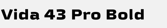 Vida 43 Pro Bold