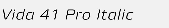 Vida 41 Pro Italic