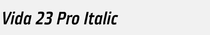 Vida 23 Pro Italic