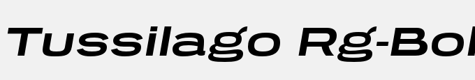Tussilago Rg-Bold Italic