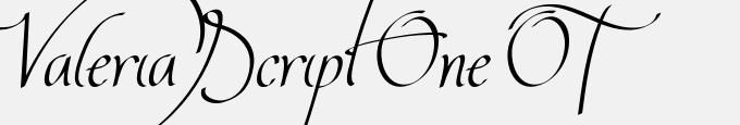 Valeria Script One OT
