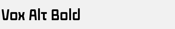 Vox Alt Bold