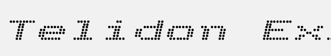 Telidon Ex-Bold Italic