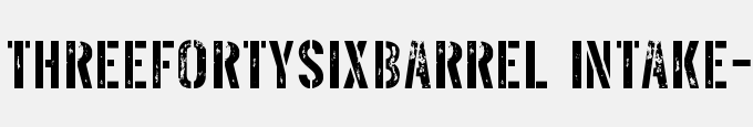 Threefortysixbarrel Intake-Regular