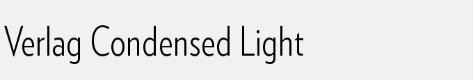 Verlag Condensed Light