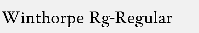 Winthorpe Rg-Regular