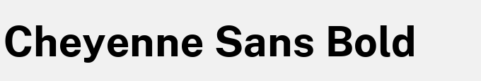 Cheyenne Sans Bold