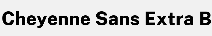 Cheyenne Sans Extra Bold