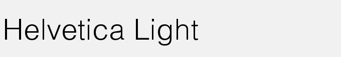 Helvetica Light