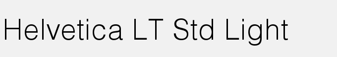 Helvetica LT Std Light