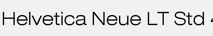 Helvetica Neue LT Std 43 Light Extended