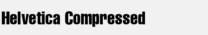Helvetica Compressed