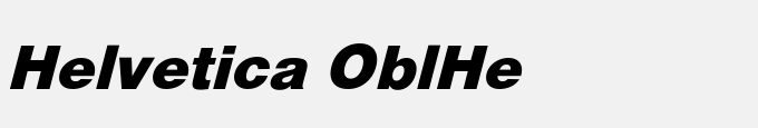 Helvetica Obl-He