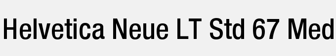 Helvetica Neue LT Std 67 Medium Condensed