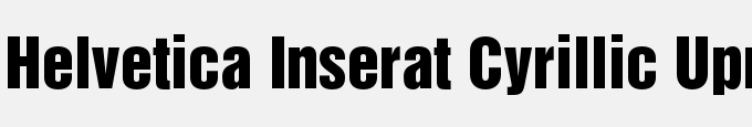 Helvetica Inserat Cyrillic Upright