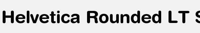 Helvetica Rounded LT Std Bold