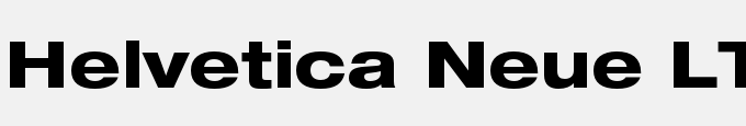 Helvetica Neue LT Std 83 Heavy Extended