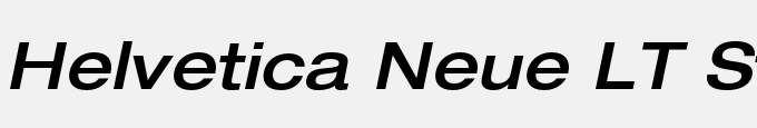 Helvetica Neue LT Std 63 Medium Extended Oblique