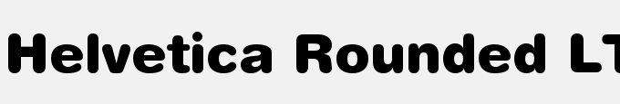 Helvetica Rounded LT Black