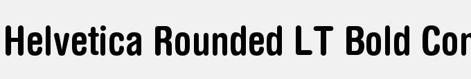 Helvetica Rounded LT Bold Condensed