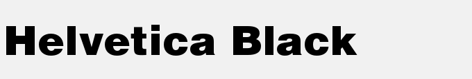Helvetica Black