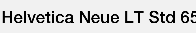 Helvetica Neue LT Std 65 Medium
