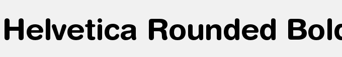 Helvetica Rounded Bold