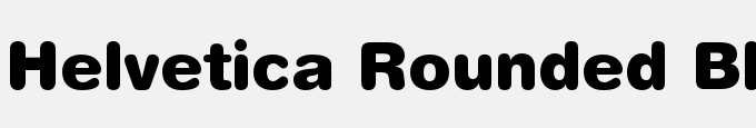 Helvetica Rounded Black